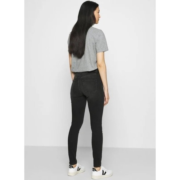 NWT ETICA Giselle Black High Rise Skinny Jeans, Size 32-33. msrp $238 - Picture 3 of 10